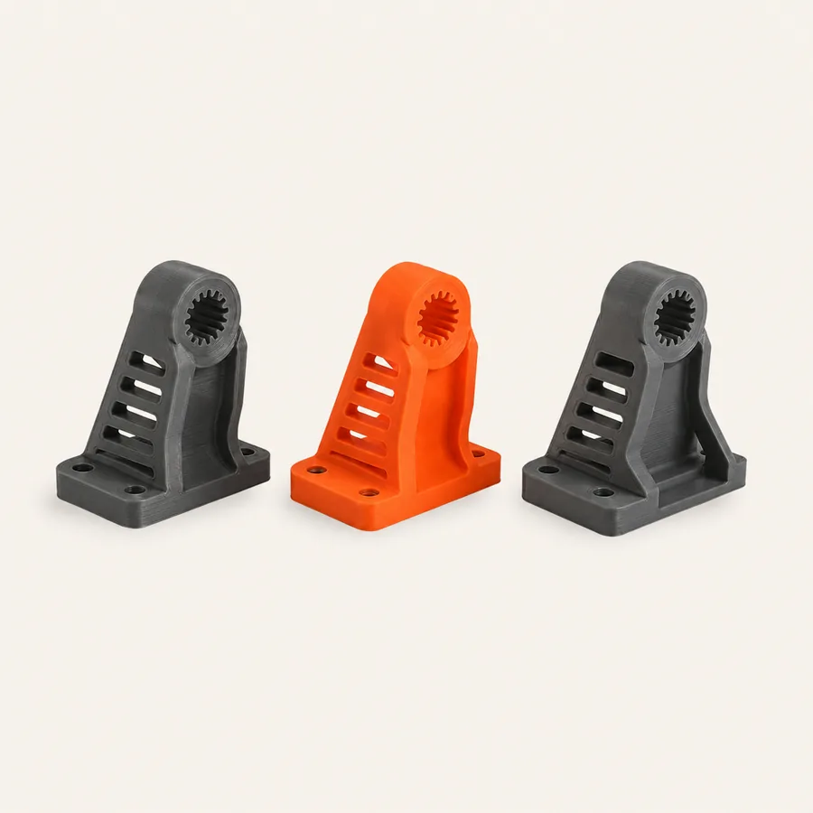 Tres iteraciones de un soporte mec&aacute;nico impreso en 3D para prototipado industrial